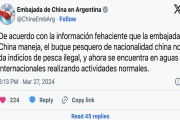 Desmienten apresamiento de potero chino por pesca ilegal en aguas argentinas